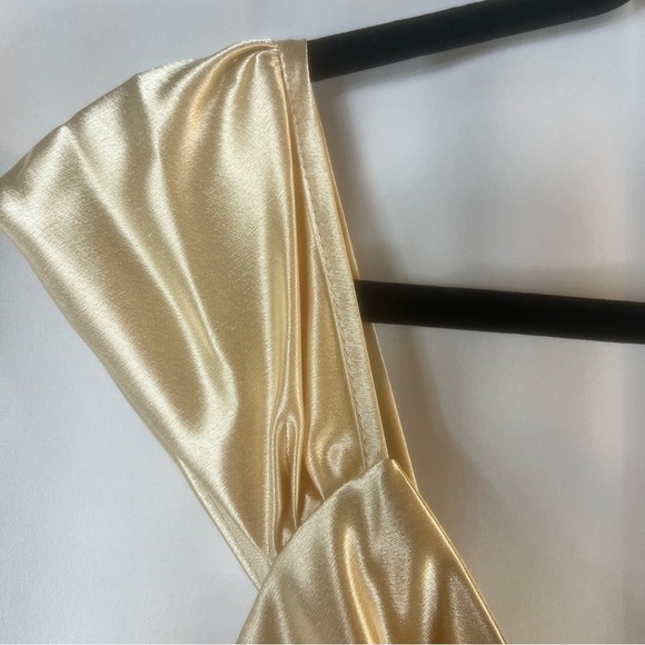 Bridal & Evening wear Mother of the bride Elegant Satin Dress in Champagne L - Picture 7 of 13